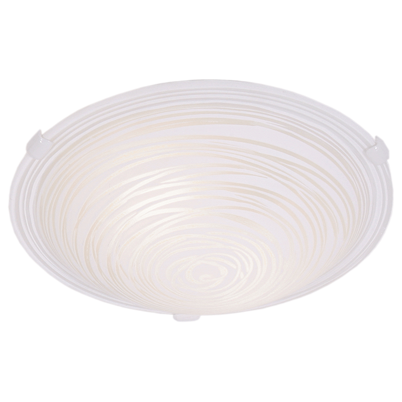 Bright Star Pattern Glass White Clips 2 X60W ES 300Mm