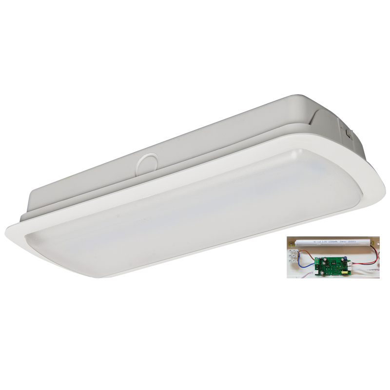 Bright Star 3 Watt Emergency Ceiling Ip30 3W LED 6000K Abs 2