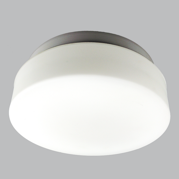 Bright Star Metal Base White Glass Cheese Fitting 180Mm 1X60W ES