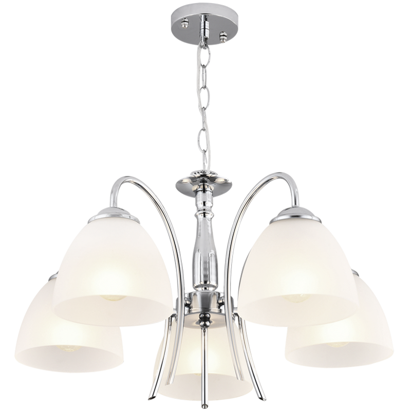 Crystal Stainless Steel Chandelier 10-Light GU10 8