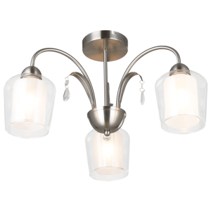 Bright Star Satin Chr Clear Outer+ Frosted Inner 3X40W SES - Superior Electrical