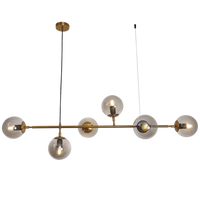 Thumbnail for Bright Star Gd/Sm Chandelier Smoke Glass 6X40W ES - Superior Electrical