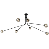 Thumbnail for Bright Star Metal Chandalier Amber Glass 7X5W G9 LED - Superior Electrical