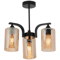 Thumbnail for Bright Star Iron & Glass Chandelier 3X40W ES - Superior Electrical