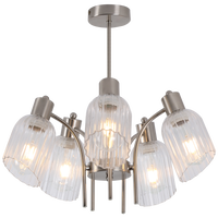 Thumbnail for Bright Star Satin Chandelier With Glass 5X40W ES - Superior Electrical