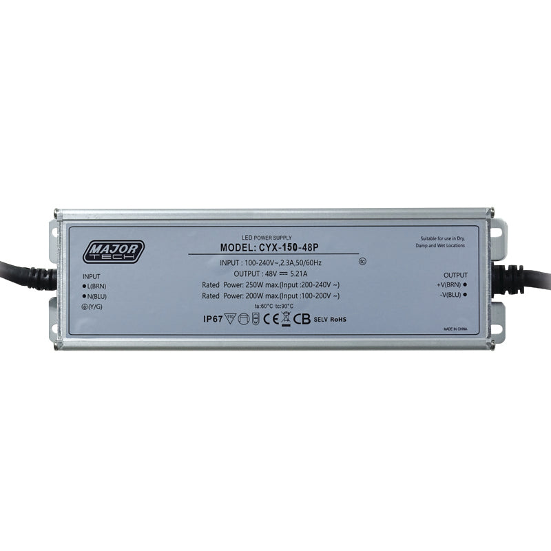 Veti 150W IP67 Constant Voltage (48V) Power Supply with PFC