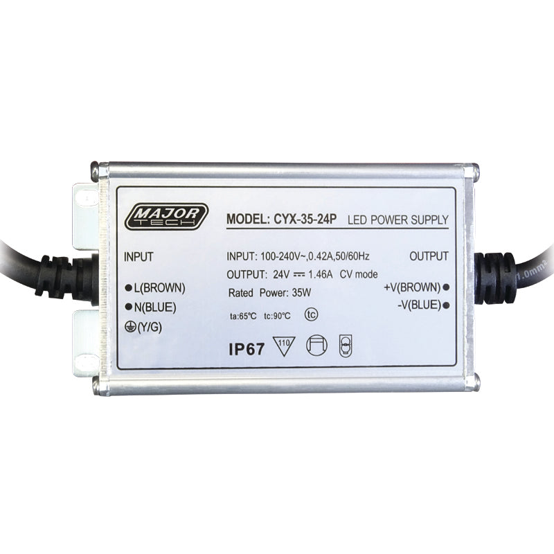 Veti 35W IP67 Constant Voltage (24V) Power Supply with PFC