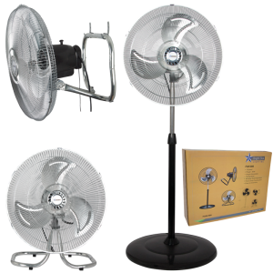 Bright Star 3 In 1 Floor/Table/Wall Fan 3 Speed 55W - Superior Electrical