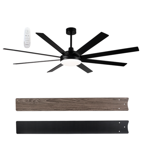 72" LED 8-Blade Ceiling Fan 24W 55W