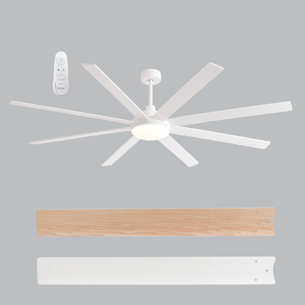 72" LED 8-Blade Ceiling Fan 24W 55W