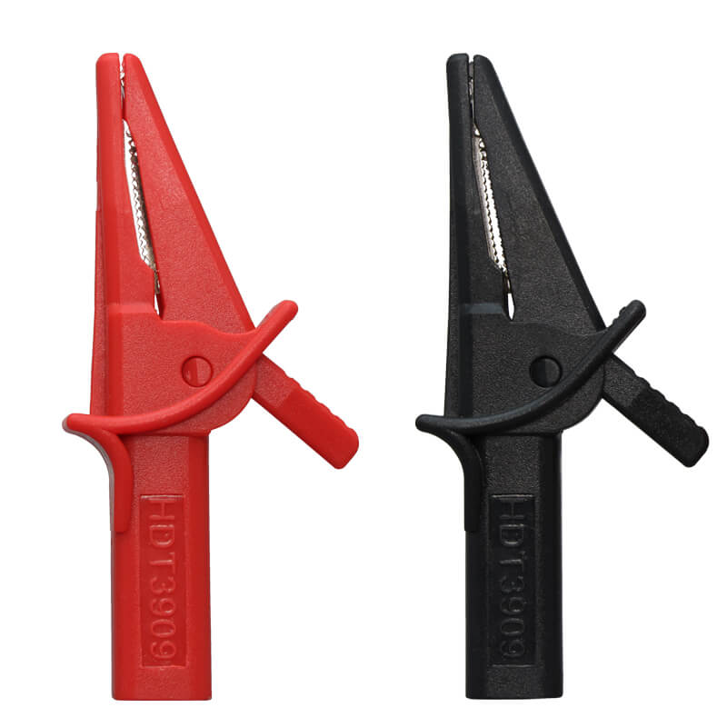 Veti 36mm Wide Jaw Crocodile Clip Set, CAT III 600V / 10A