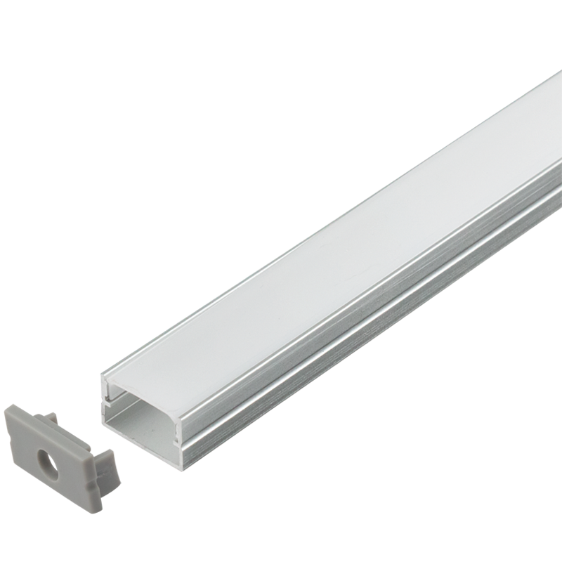 Bright Star 2M Aluminium Prof. Surf, 2Xends, 1Xcover, 4Xclips,IP65