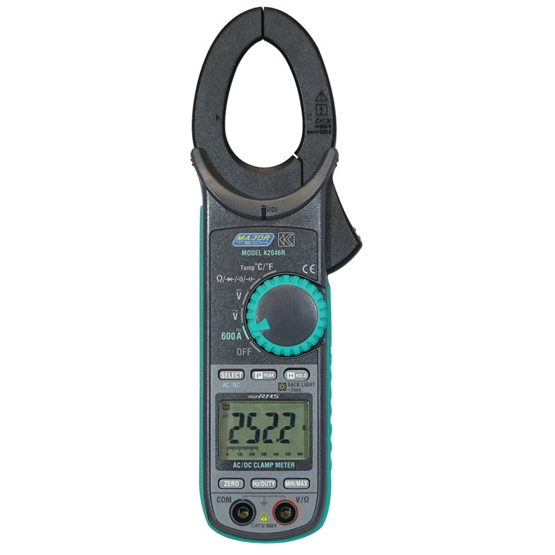 Veti 600A AC/DC TRMS Clamp Meter, CAT IV 600V
