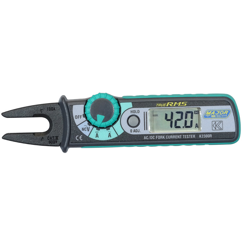 Veti 100A AC/DC TRMS Open Jaw Clamp Meter, CAT III 300V