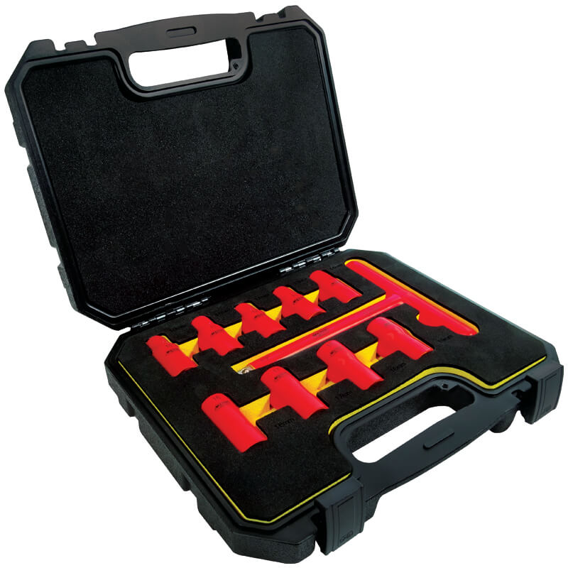 Veti 10 Piece T-Handle Spanner Socket Set, 1000V EN 60900