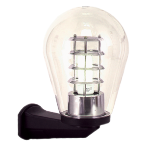 Bright Star PVC Base Clear Oval Poly Cover IP44 1X14W ES