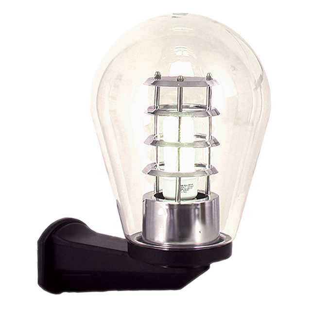 Bright Star PVC Base Clear Oval Poly Cover IP44 1x14W ES from Superior Electrical