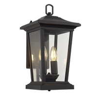 Thumbnail for Bright Star Down facing Alu Latern Clear glass IP54 2x40W E14 from Superior Electrical