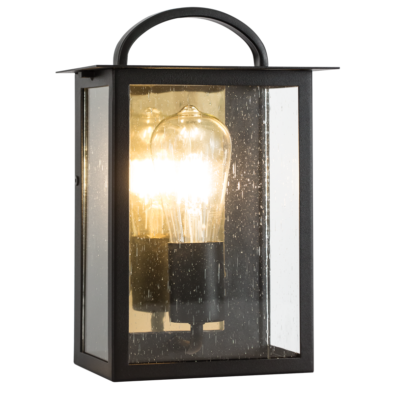 Bright Star Metal 1/2 Latern Speckled Glass IP44 1X60W ES - Superior Electrical