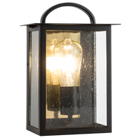 Thumbnail for Bright Star Metal 1/2 Latern Speckled Glass IP44 1X60W ES - Superior Electrical