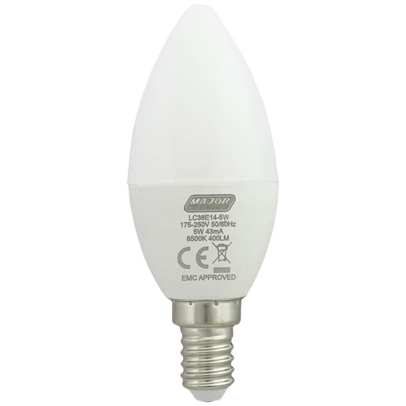 Veti 5W Candle E14 LED Lamp 3000K