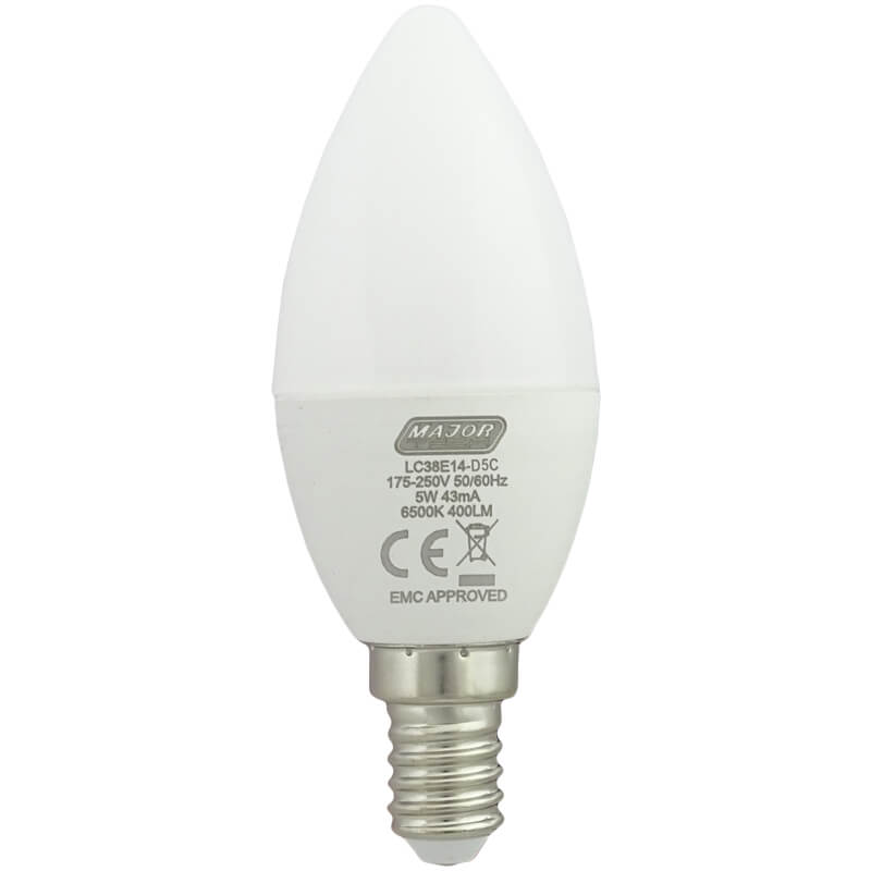 Veti 5W Dimmable Candle E14 LED Lamp 6000K