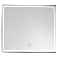 Thumbnail for Mirror With A Black Aluminium Frame, Anti-Fog And On / Off Switch
