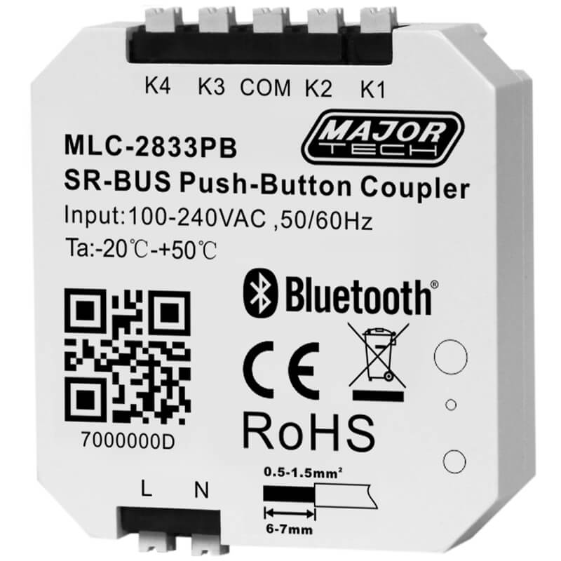 Veti BT Push Button Coupler Module - 4 Zones