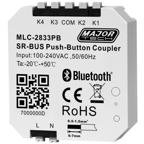 Veti BT Push Button Coupler Module - 4 Zones