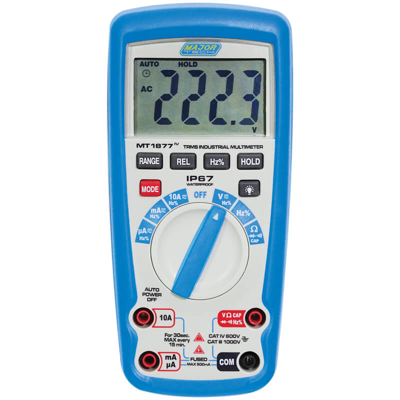 Veti 1000V AC/DC IP67 TRMS Multimeter, CAT IV 600V