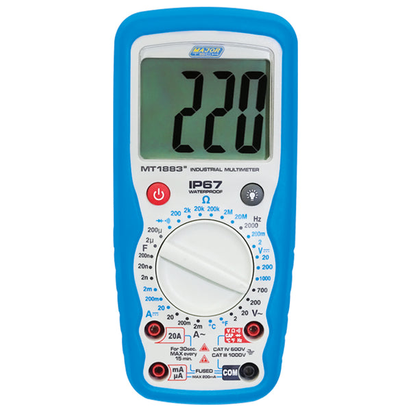Veti 1000V AC/DC IP67 TRMS Multimeter, CAT IV 600V