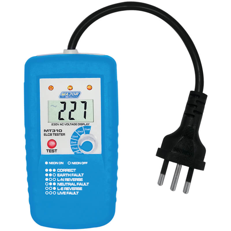 Veti Digital Socket ELCB & Polarity Tester, CAT IV 300V