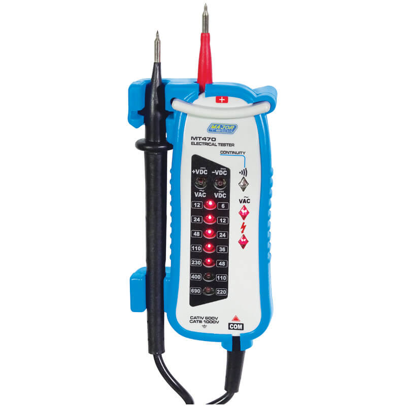 Veti 690V AC/220V DC LED Voltage Tester, CAT IV 600V