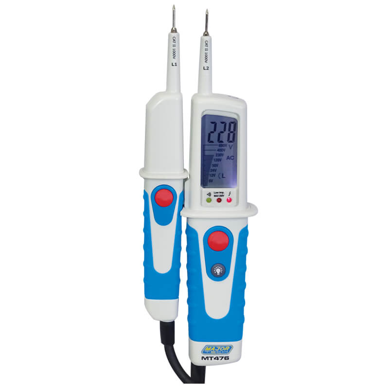 Veti 690V AC/DC LCD Voltage Tester, CAT IV 600V