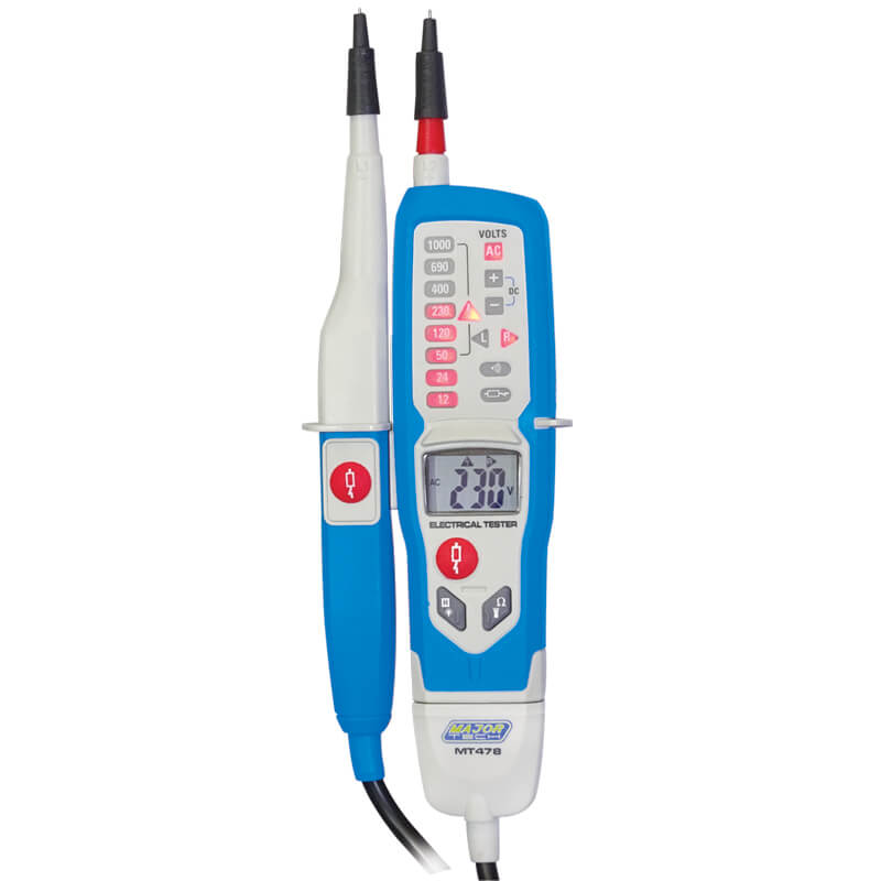 Veti 1000A AC/DC LCD/LED Voltage Tester, CAT IV 600V