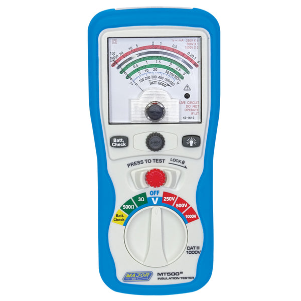 Veti 250/500/1000V Analogue Insulation Tester, CAT IV 600V