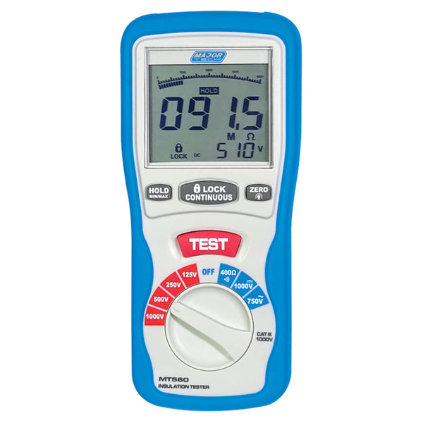 Veti 125/250/500/1000V Digital Insulation Tester, CAT IV 600V
