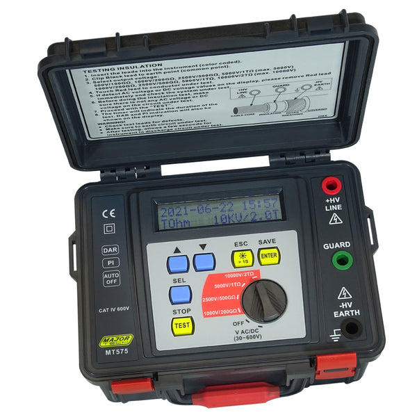 Veti 1000V/2.5KV/5KV/10KV Digital Insulation Tester, CAT IV 600V