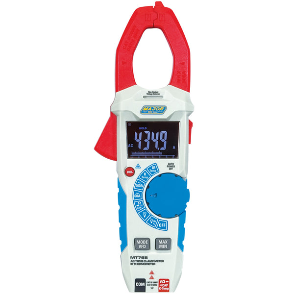 Veti 600A AC TRMS Clamp Meter & IR Thermometer, CAT IV 600V