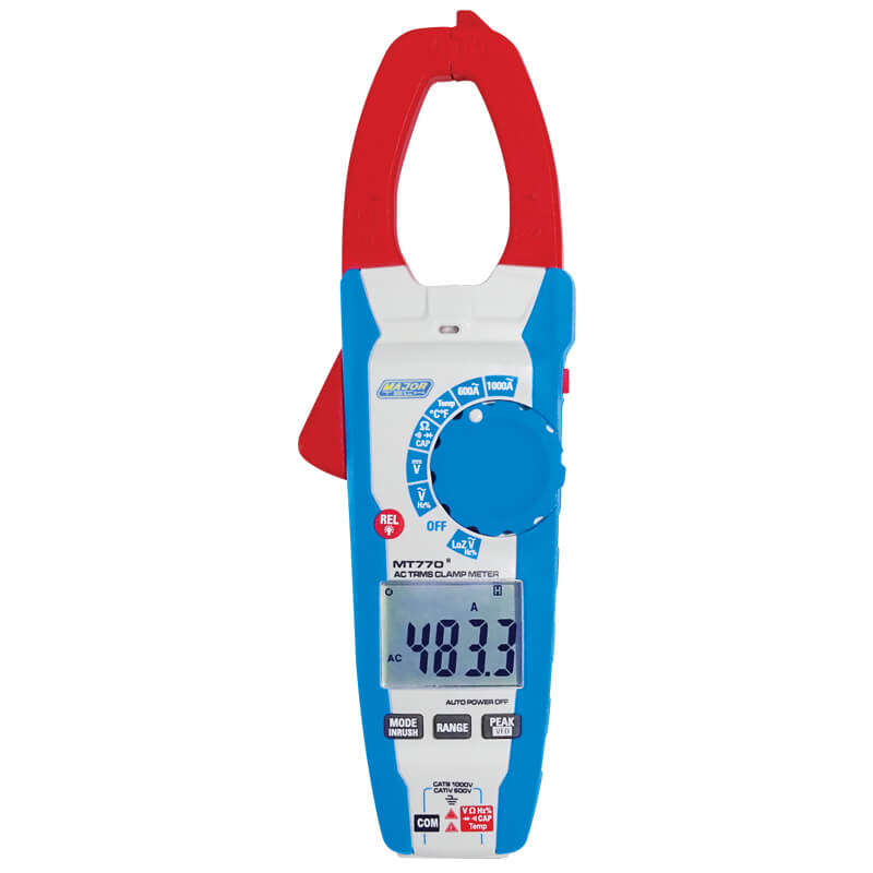 Veti 1000A AC TRMS Clamp Meter, CAT IV 600V