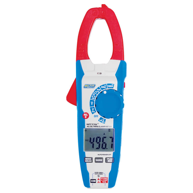 Veti 1000A AC/DC TRMS Clamp Meter, CAT IV 600V