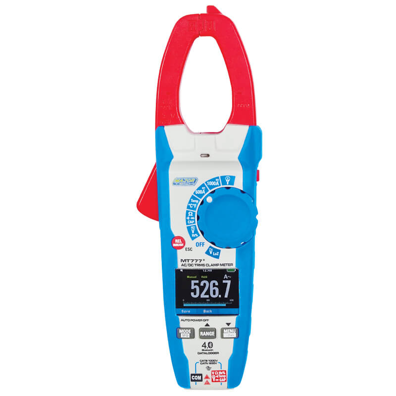 Veti 1000A AC/DC TRMS Bluetooth Clamp Meter, CAT IV 600V
