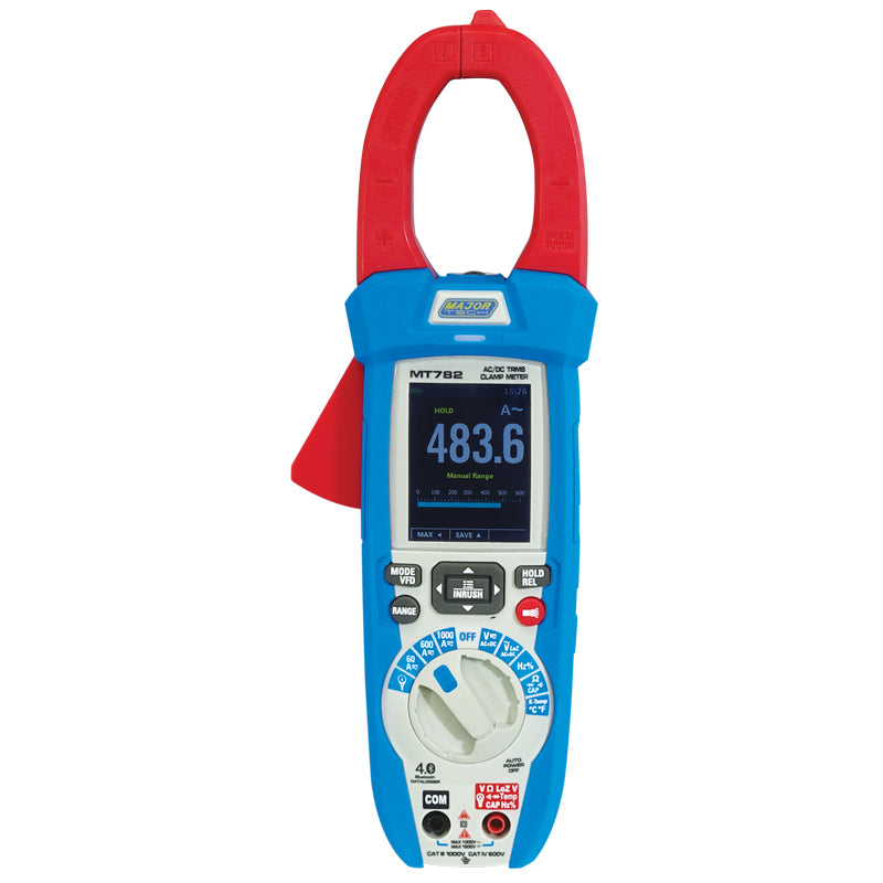 Veti 1000A AC/DC TRMS Clamp Meter, CAT IV 600V Bluetooth