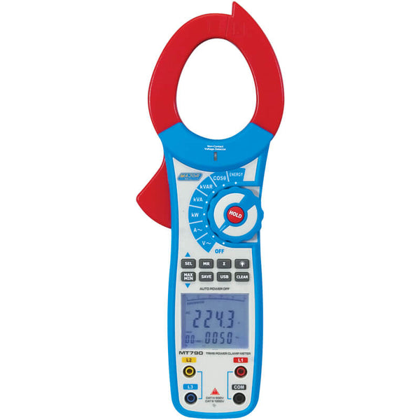 Veti 1000A AC TRMS Power Clamp Meter, CAT IV 600V