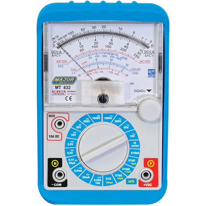 Veti 1000V AC/DC Analogue Multimeter, CAT III 300V