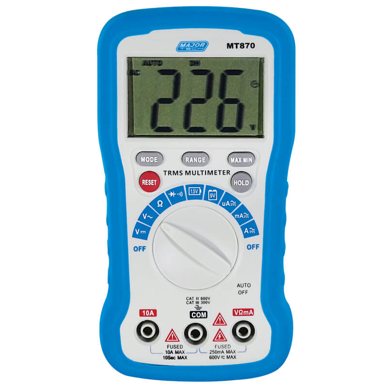 Veti 600V AC/DC TRMS Compact Multimeter, CAT III 300V