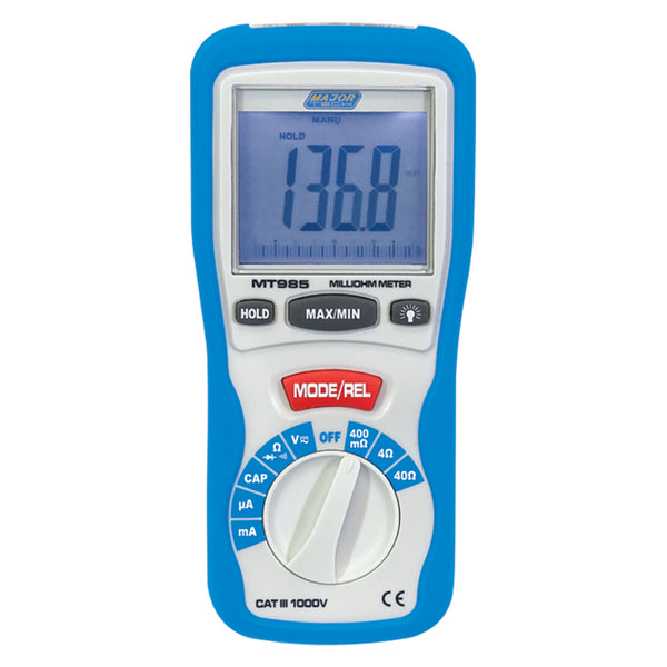 Veti Digital Milliohm Meter, CAT III 1000V