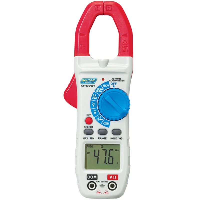 Veti 600A AC TRMS Clamp Meter, CAT III 600V