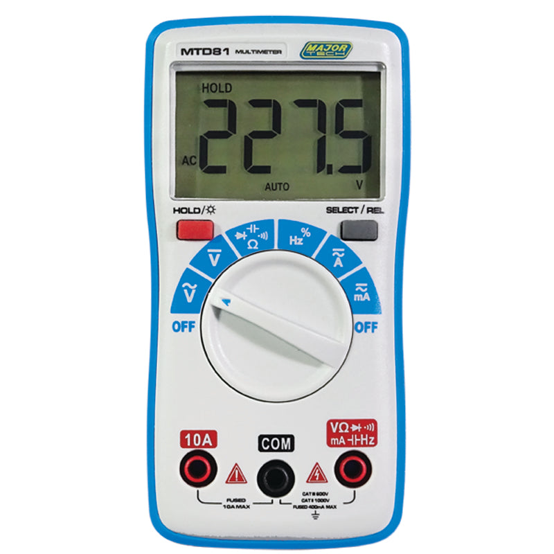Veti 1000V DC/ 750 AC TRMS Compact Multimeter, CAT III 600V