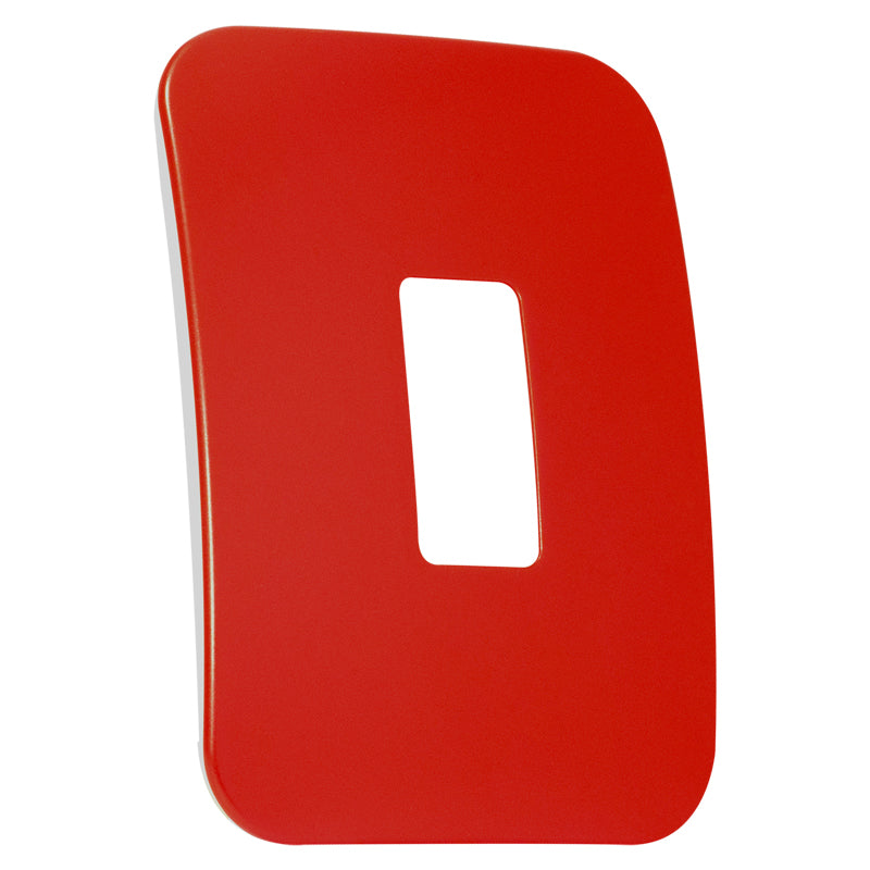 Veti One Single Mod Cover Plate RD Unsprayed (100mmx50mm) Vertical